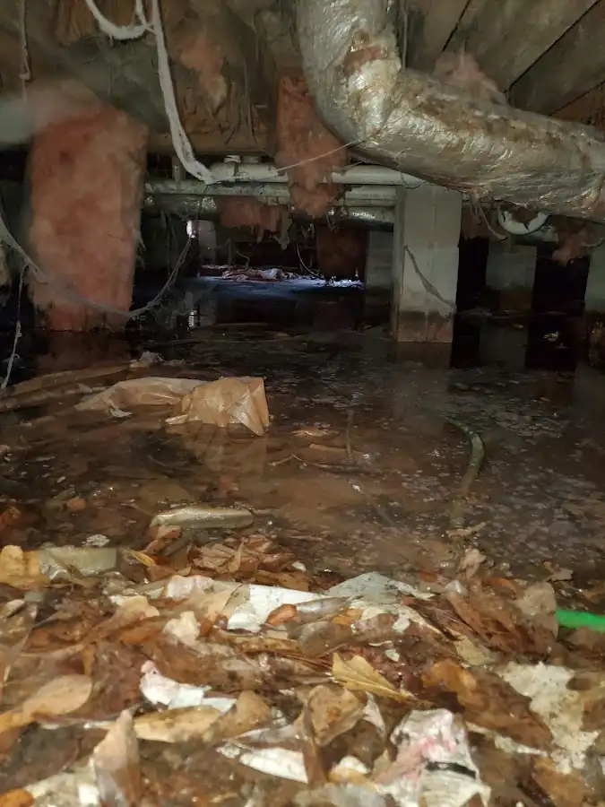 Crawl space flood assessment for Commercial Water Damage Restoration in Missoula
