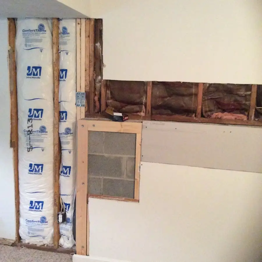 Wall insulation replacement during Contents Cleaning & Restoration in Missoula